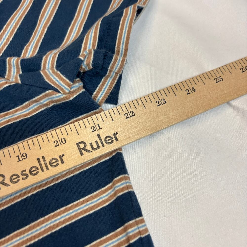 Taylor Stitch Striped Short Sleeve Crew T Shirt Men's 42/L - Picture 4 of 8